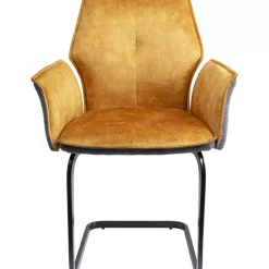 Stühle|KARE Design Freischwinger Brego Senf