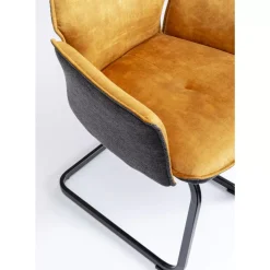 Stühle|KARE Design Freischwinger Brego Senf
