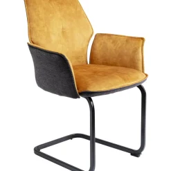 Stühle|KARE Design Freischwinger Brego Senf