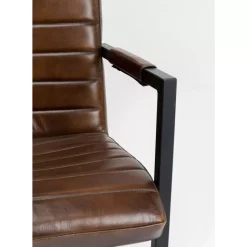 Stühle|KARE Design Freischwinger Lola Leder Braun