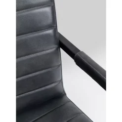 Stühle|KARE Design Freischwinger Lola Leder Grau