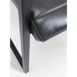 Stühle|KARE Design Freischwinger Lola Leder Grau
