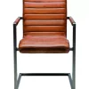 Stühle|KARE Design Freischwinger Riffle Buffalo Brown