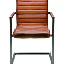 Stühle|KARE Design Freischwinger Riffle Buffalo Brown