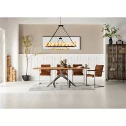 Stühle|KARE Design Freischwinger Riffle Buffalo Brown