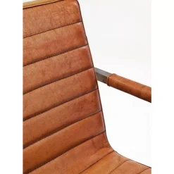 Stühle|KARE Design Freischwinger Riffle Buffalo Brown