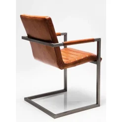 Stühle|KARE Design Freischwinger Riffle Buffalo Brown