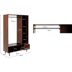Kleinmöbel & Sonstiges|KARE Design Garderobenschrank Ravello 185X120