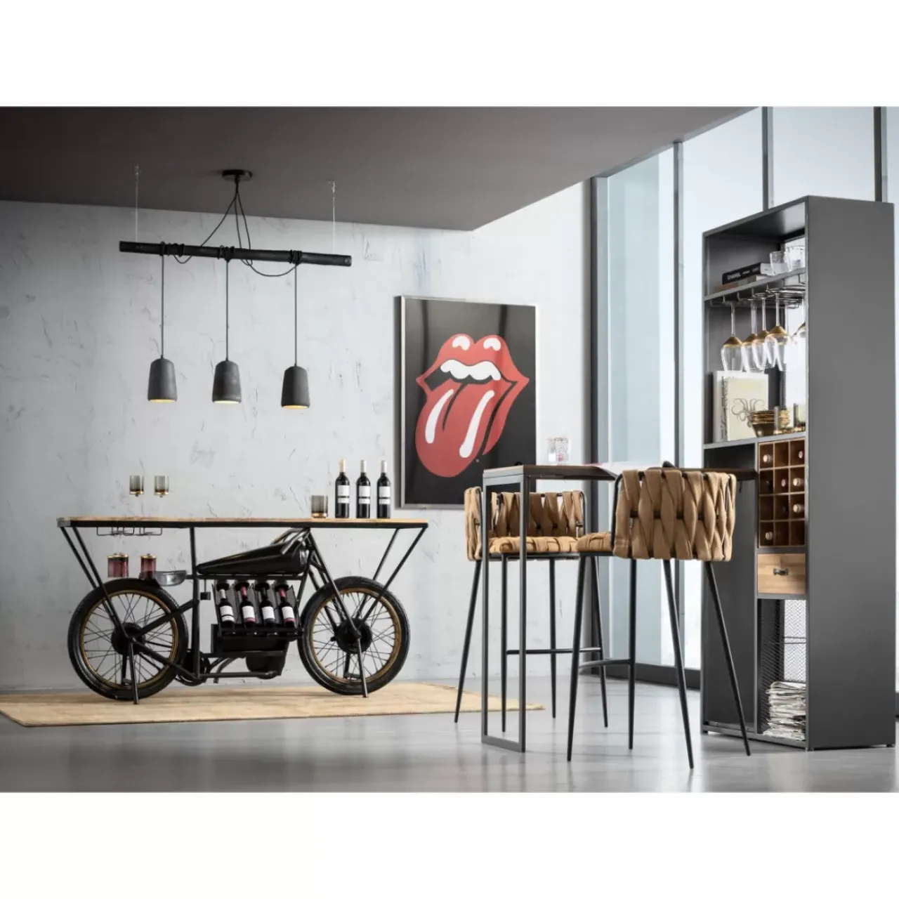 Hängeleuchten|KARE Design Hangeleuchte Dining Concrete Schwarz Tre