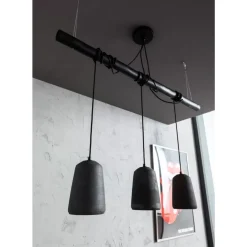 Hängeleuchten|KARE Design Hangeleuchte Dining Concrete Schwarz Tre