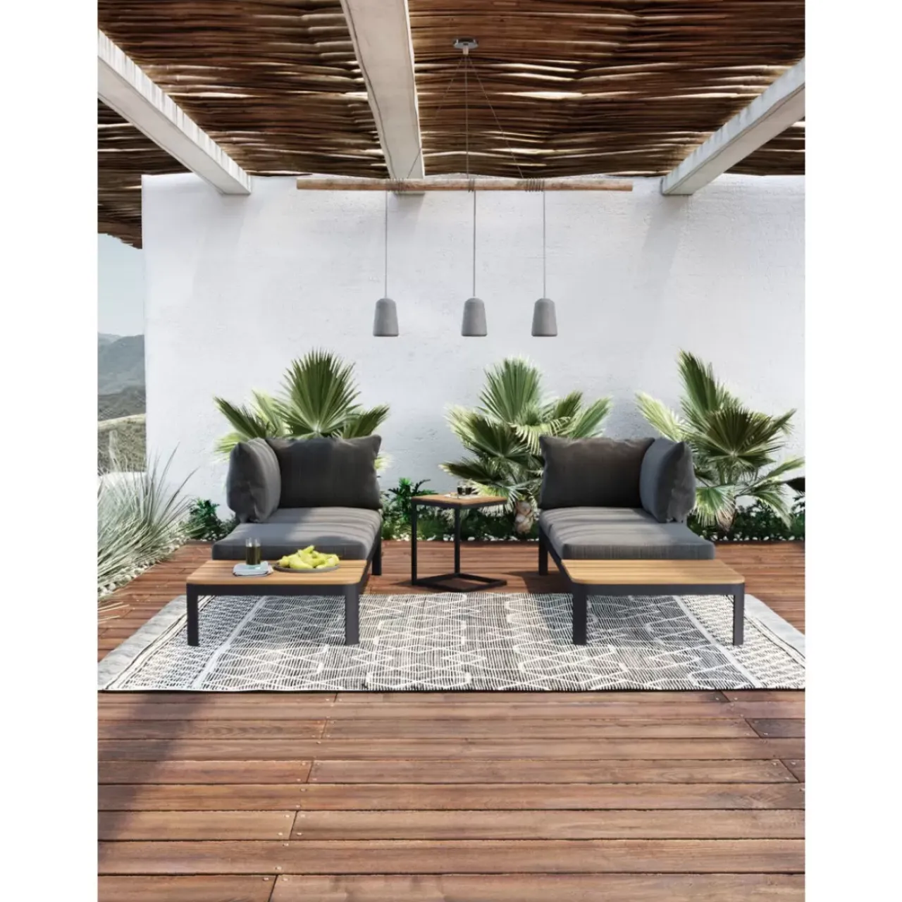 Hängeleuchten|KARE Design Hangeleuchte Dining Concrete Schwarz Tre