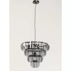 Hängeleuchten|KARE Design Hangeleuchte Mariposa Three Circle Schwarz Smoke
