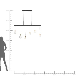 Hängeleuchten|KARE Design Hangeleuchte Pole Black Six