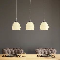 Hängeleuchten|KARE Design Hangeleuchte Ruffle Dining Weis