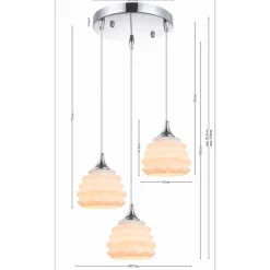 Hängeleuchten|KARE Design Hangeleuchte Ruffle Weis O 37Cm