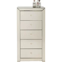 Kommoden & Sideboards|KARE Design Hochkommode Luxury Champagne 5 Schube