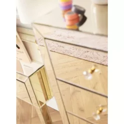 Kommoden & Sideboards|KARE Design Hochkommode Luxury Champagne 5 Schube