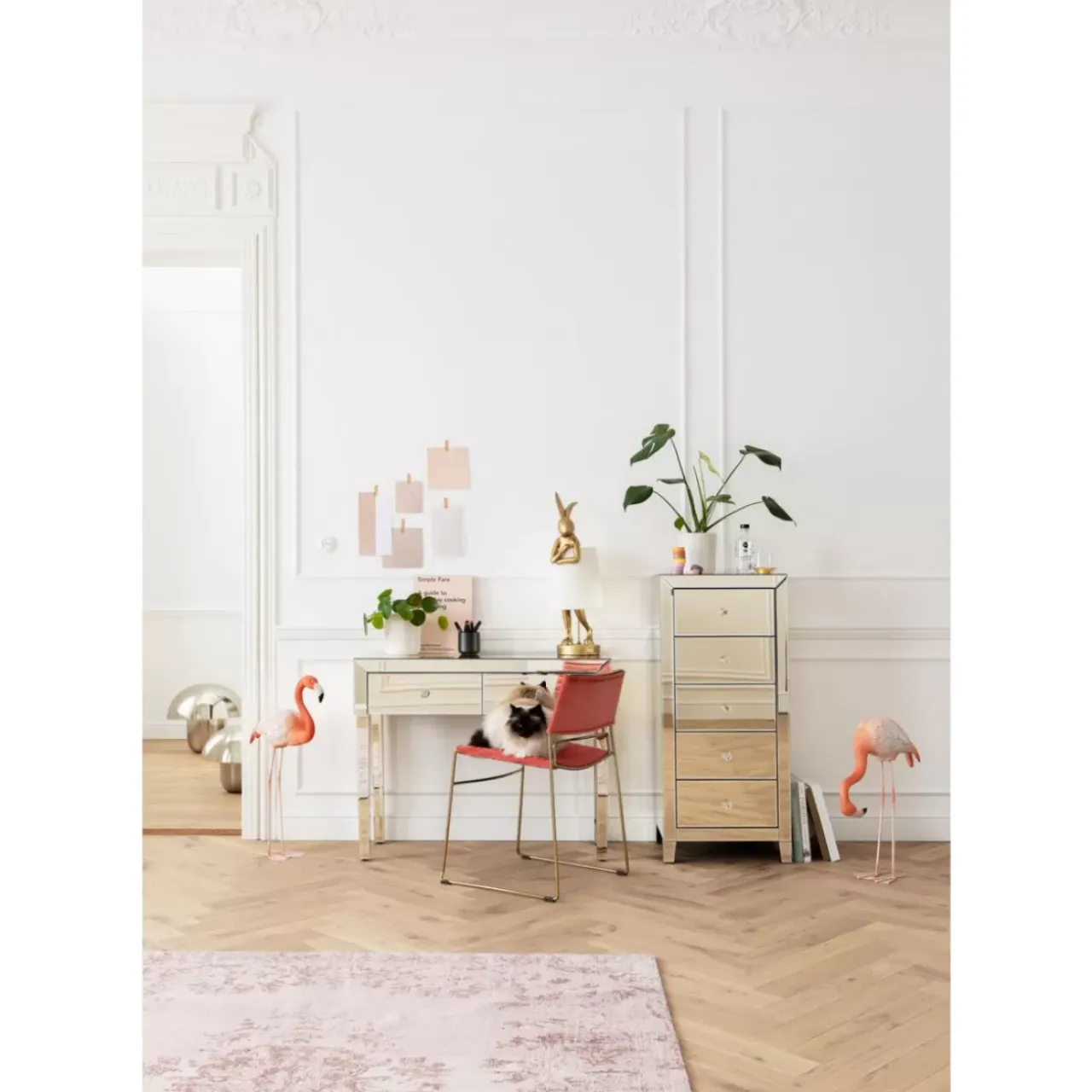 Kommoden & Sideboards|KARE Design Hochkommode Luxury Champagne 5 Schube