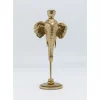 Kerzenständer & Laternen|KARE Design Kerzenständer Elephant Head Gold 36Cm