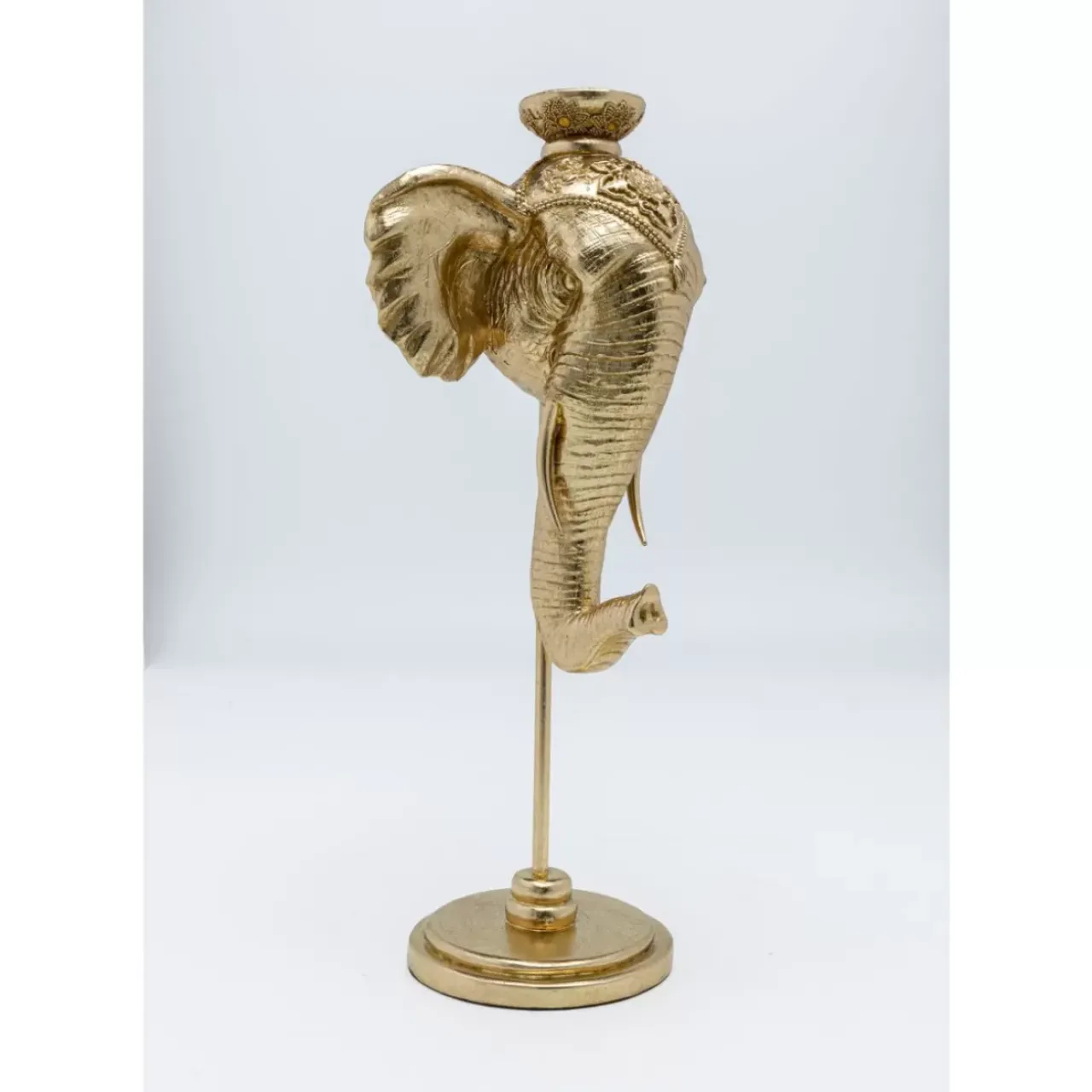 Kerzenständer & Laternen|KARE Design Kerzenständer Elephant Head Gold 49Cm