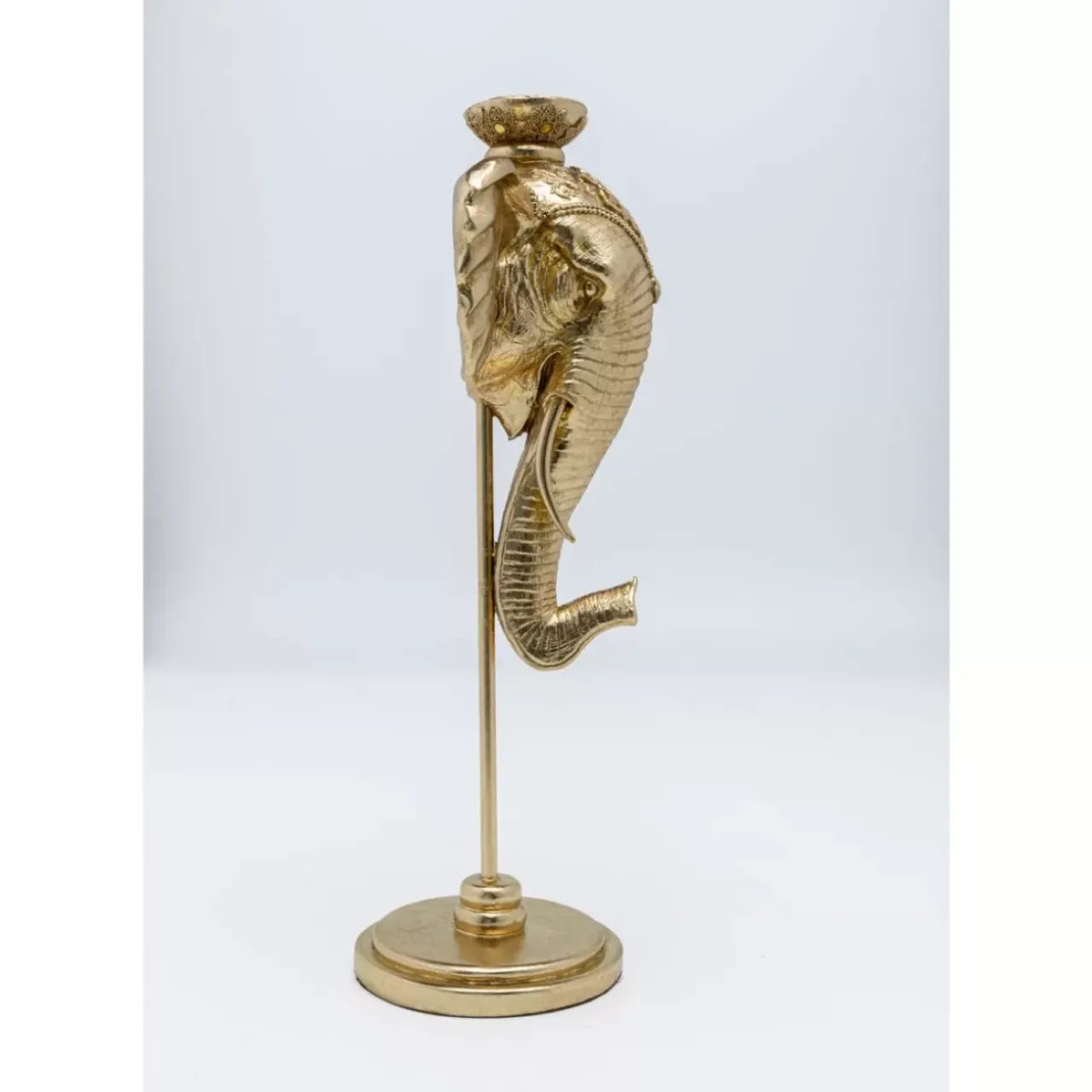 Kerzenständer & Laternen|KARE Design Kerzenständer Elephant Head Gold 49Cm