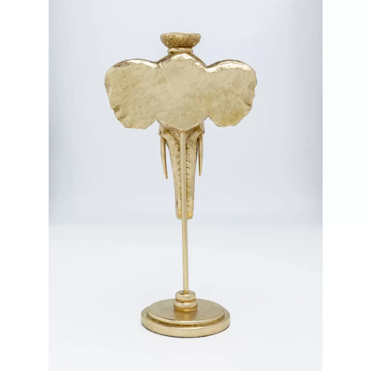 Kerzenständer & Laternen|KARE Design Kerzenständer Elephant Head Gold 49Cm