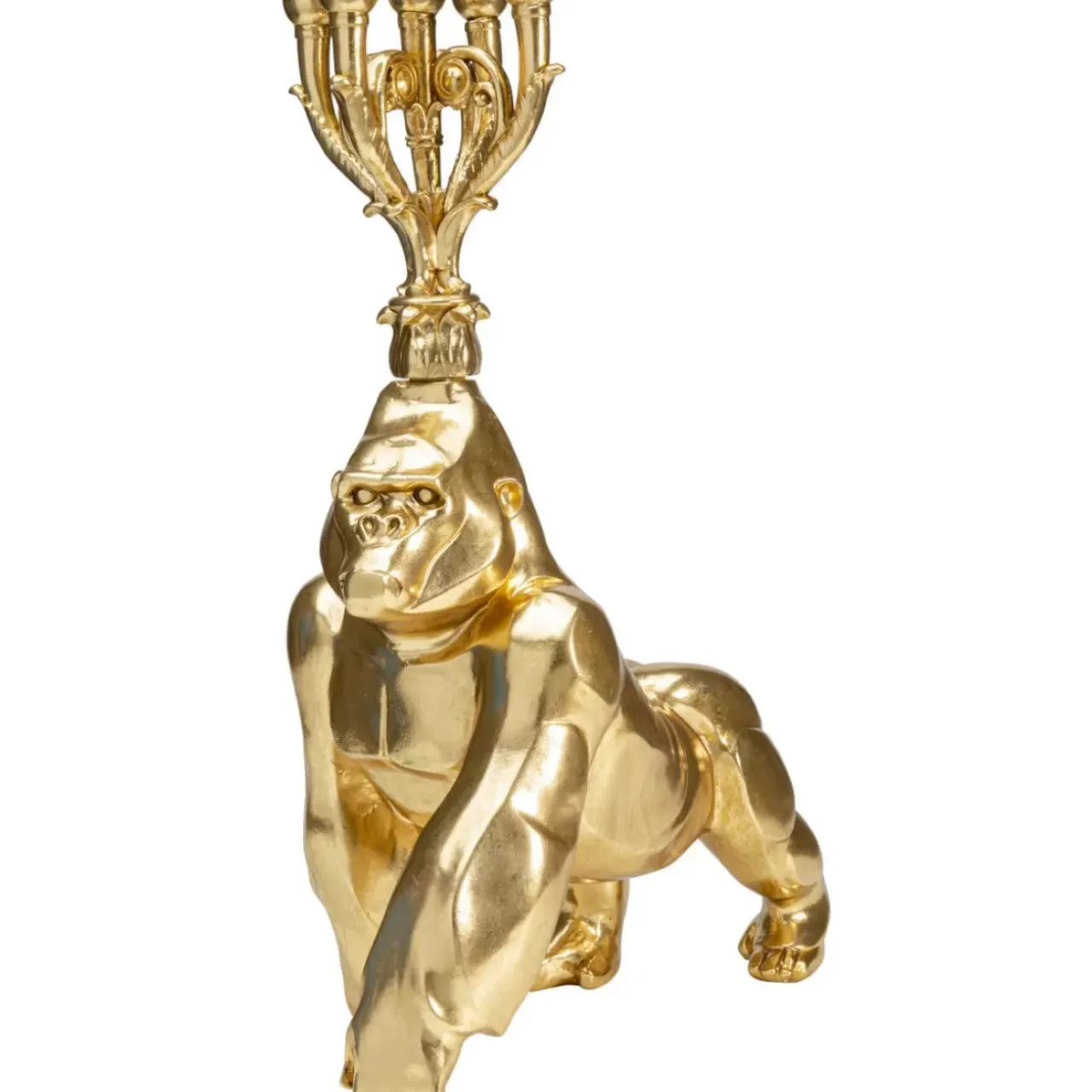 Kerzenständer & Laternen|KARE Design Kerzenständer Gorilla Gold