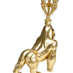 Kerzenständer & Laternen|KARE Design Kerzenständer Gorilla Gold