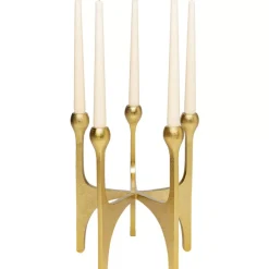 Kerzenständer & Laternen|KARE Design Kerzenständer Stacky Gold 31Cm