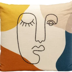 Kissen|KARE Design Kissen Face Art Multi 50X50Cm