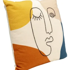 Kissen|KARE Design Kissen Face Art Multi 50X50Cm