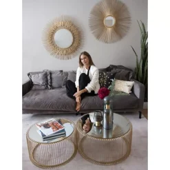 Kissen|KARE Design Kissen Ginkgo Beige 28X50Cm