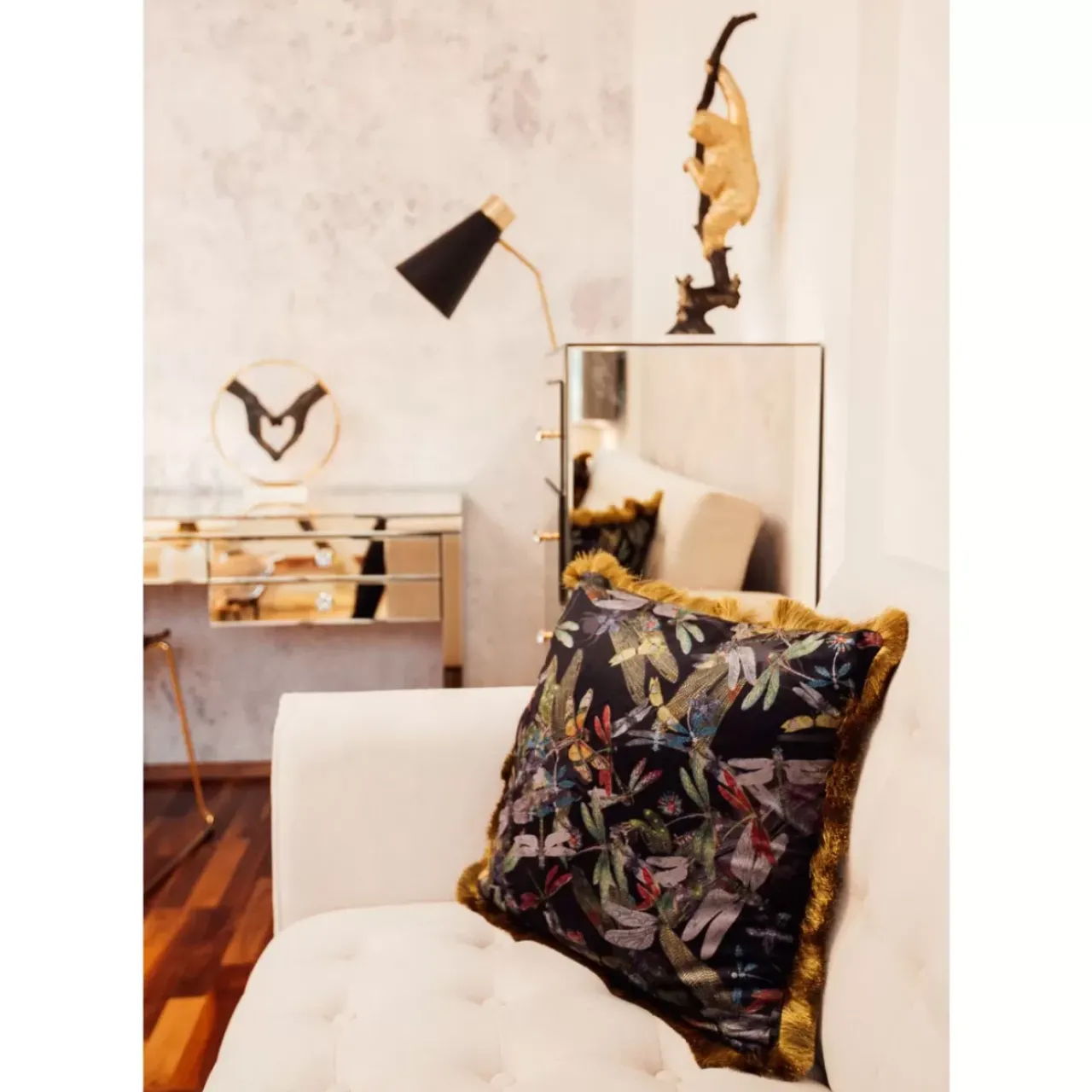 Kissen|KARE Design Kissen Tropical Garden Fringe 45X45Cm