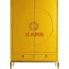 Regale|KARE Design Kleiderschrank Disk Yellow