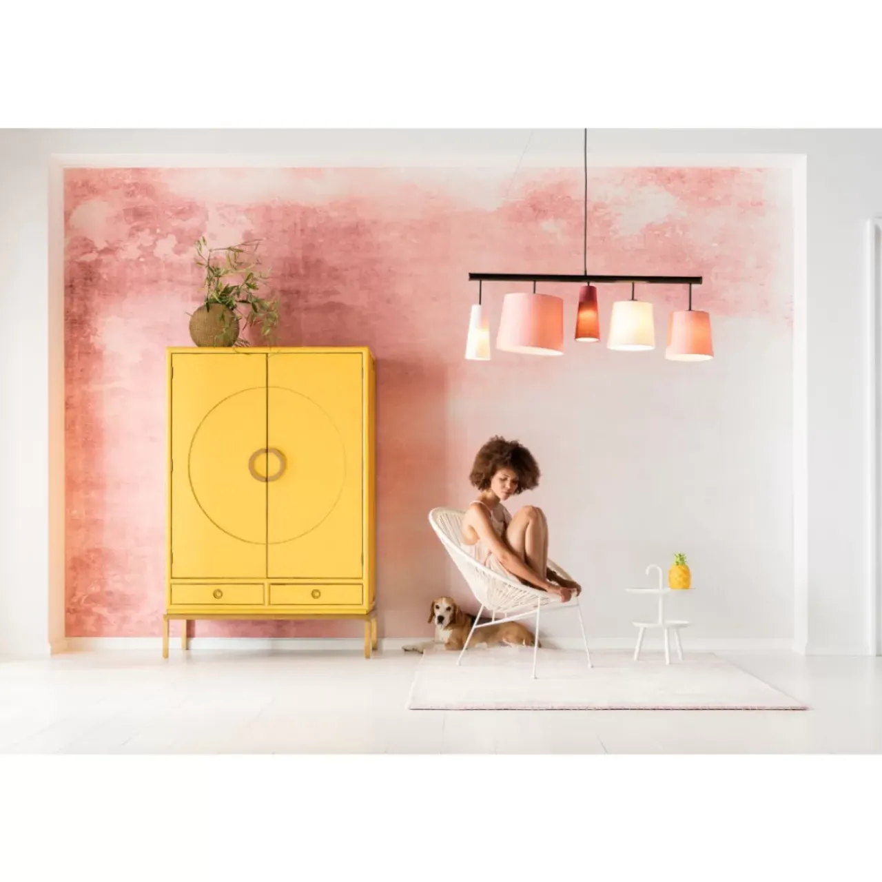 Regale|KARE Design Kleiderschrank Disk Yellow