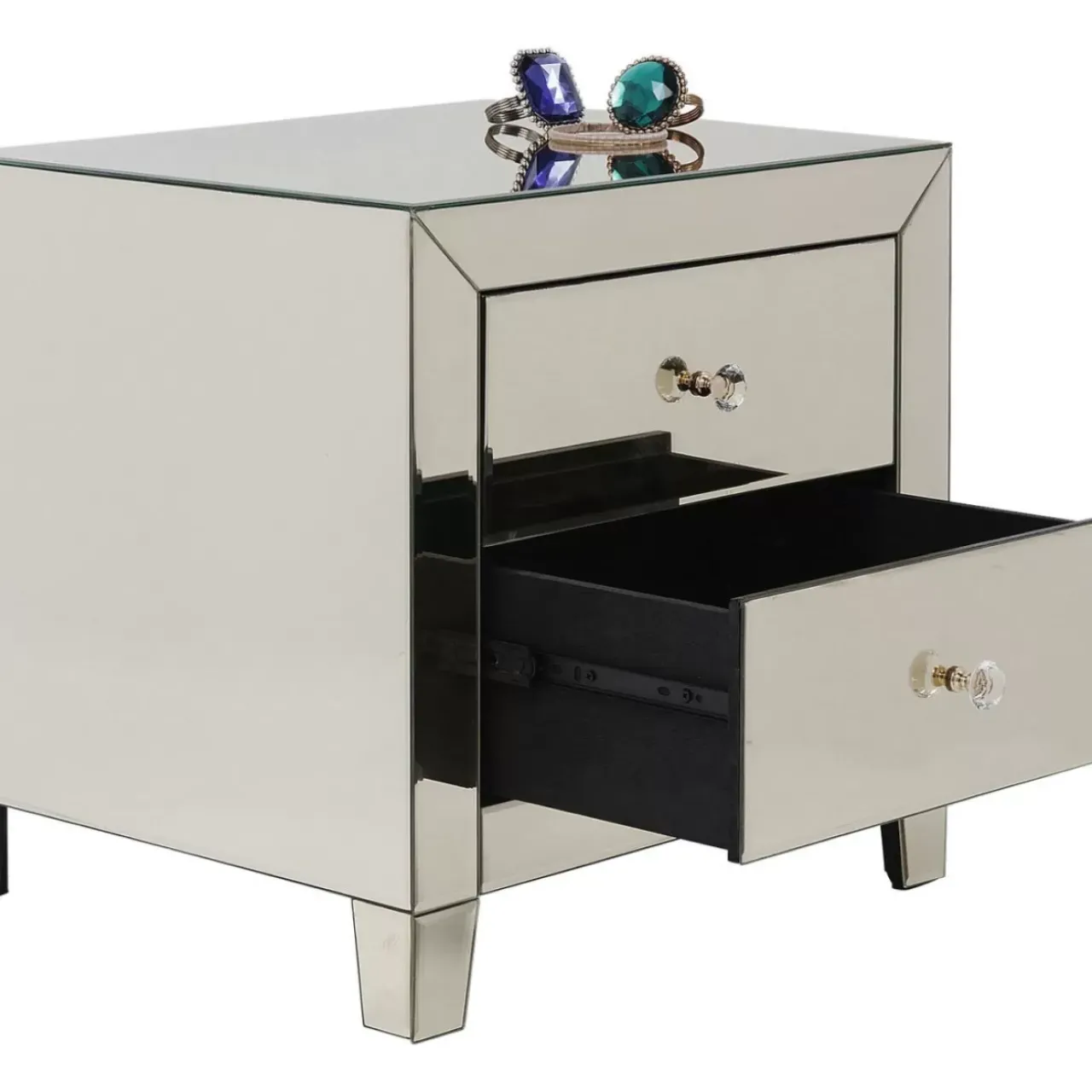 Kommoden & Sideboards|KARE Design Kommode Klein Luxury Champagne 2 Schube