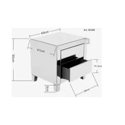 Kommoden & Sideboards|KARE Design Kommode Klein Luxury Push 2 Schube Grau
