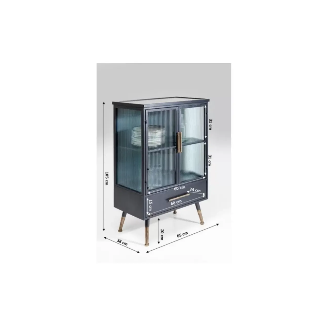 Regale|KARE Design Kommode La Gomera 2 Turen 1 Schub