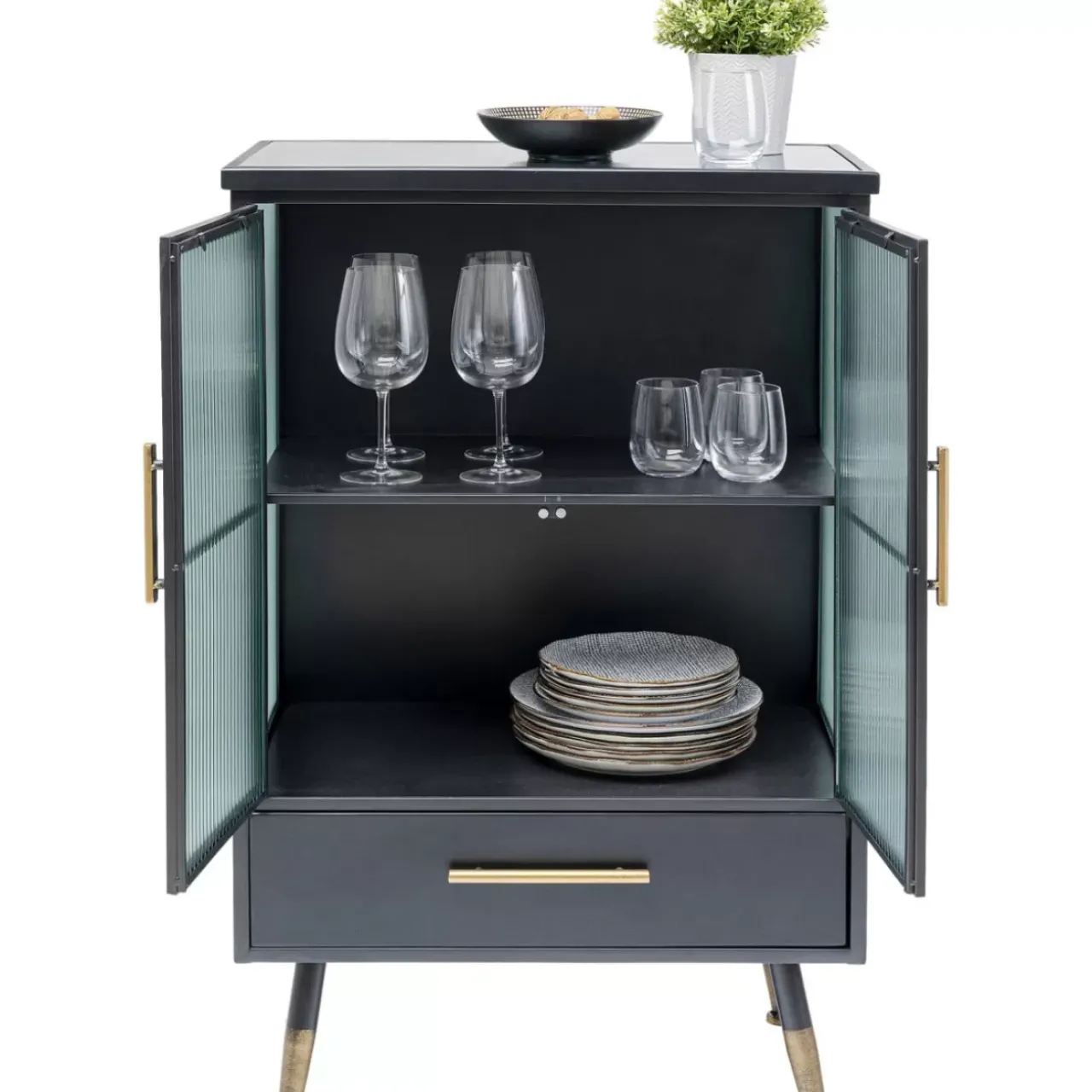 Regale|KARE Design Kommode La Gomera 2 Turen 1 Schub