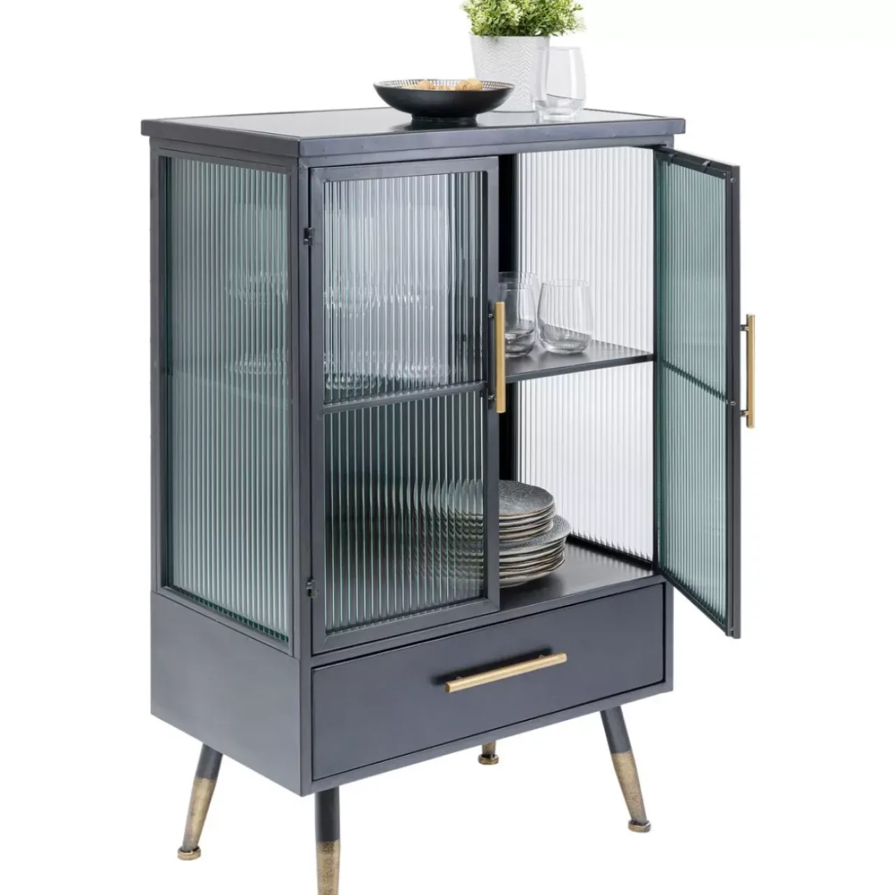 Regale|KARE Design Kommode La Gomera 2 Turen 1 Schub