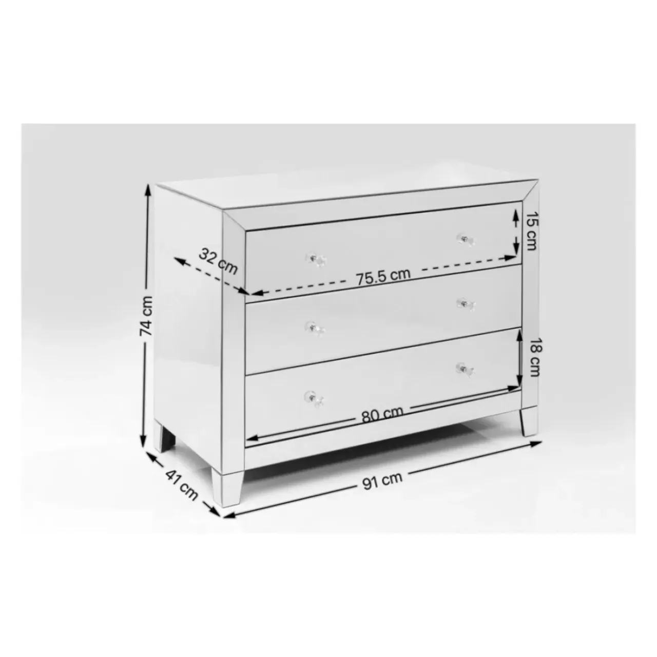 Kommoden & Sideboards|KARE Design Kommode Luxury 3 Schube