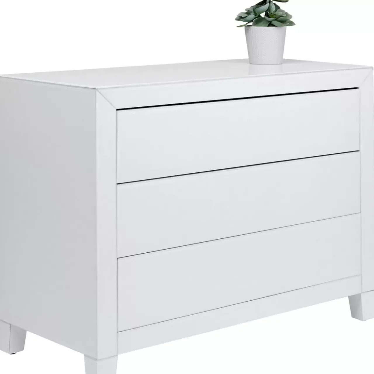 Kommoden & Sideboards|KARE Design Kommode Luxury Push 3 Schube Weiss