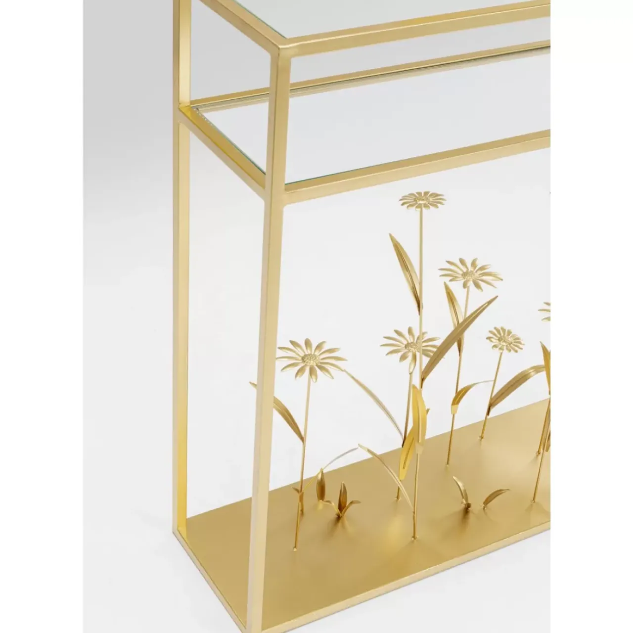 Kommoden & Sideboards|KARE Design Konsole Flower Meadow Gold 100