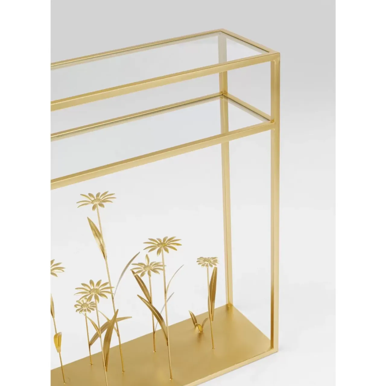 Kommoden & Sideboards|KARE Design Konsole Flower Meadow Gold 100