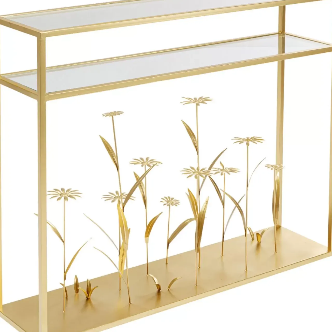 Kommoden & Sideboards|KARE Design Konsole Flower Meadow Gold 100