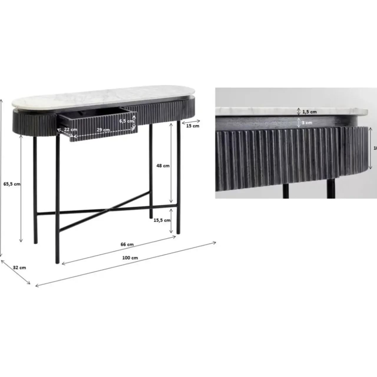 Kommoden & Sideboards|KARE Design Konsole Glenn 100X32