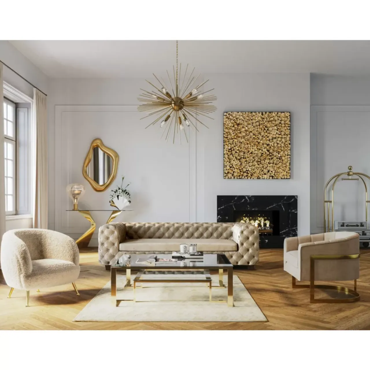 Kommoden & Sideboards|KARE Design Konsole Gloria Gold