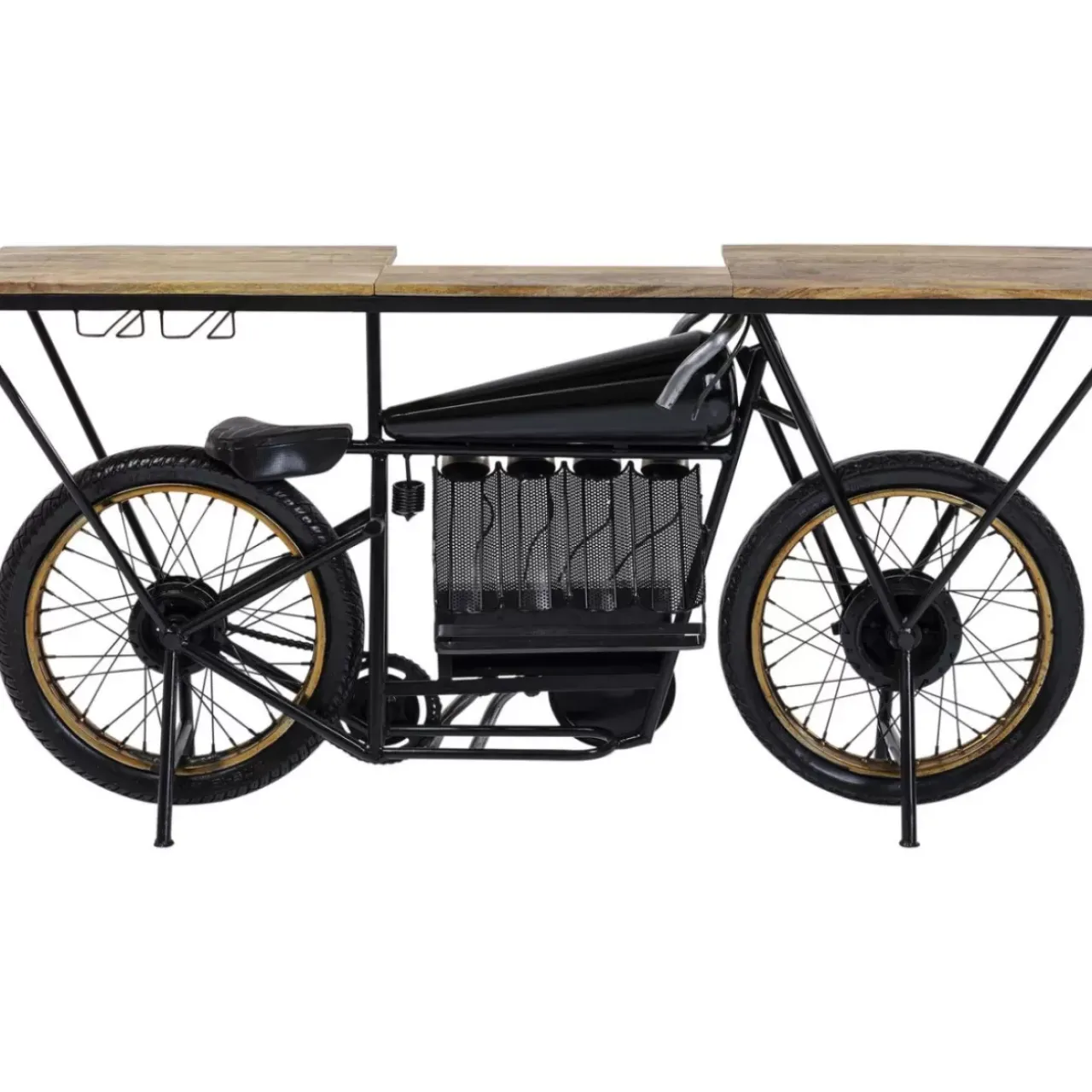 Kommoden & Sideboards|KARE Design Konsole Motorbike Schwarz