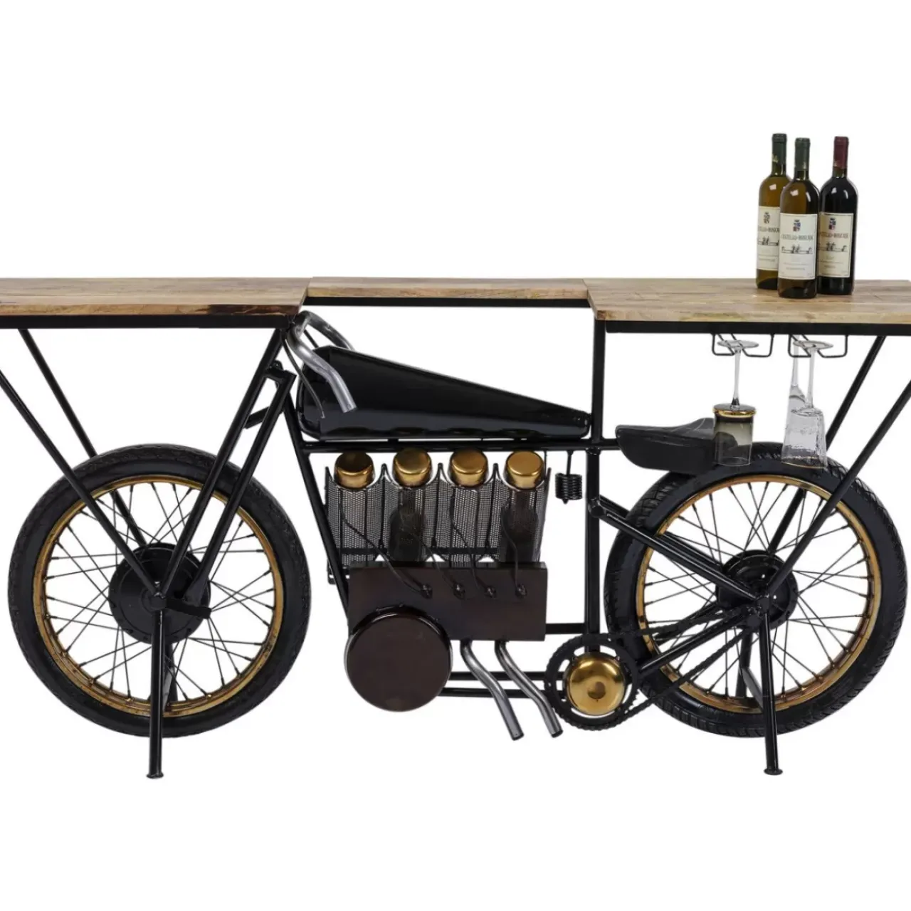 Kommoden & Sideboards|KARE Design Konsole Motorbike Schwarz