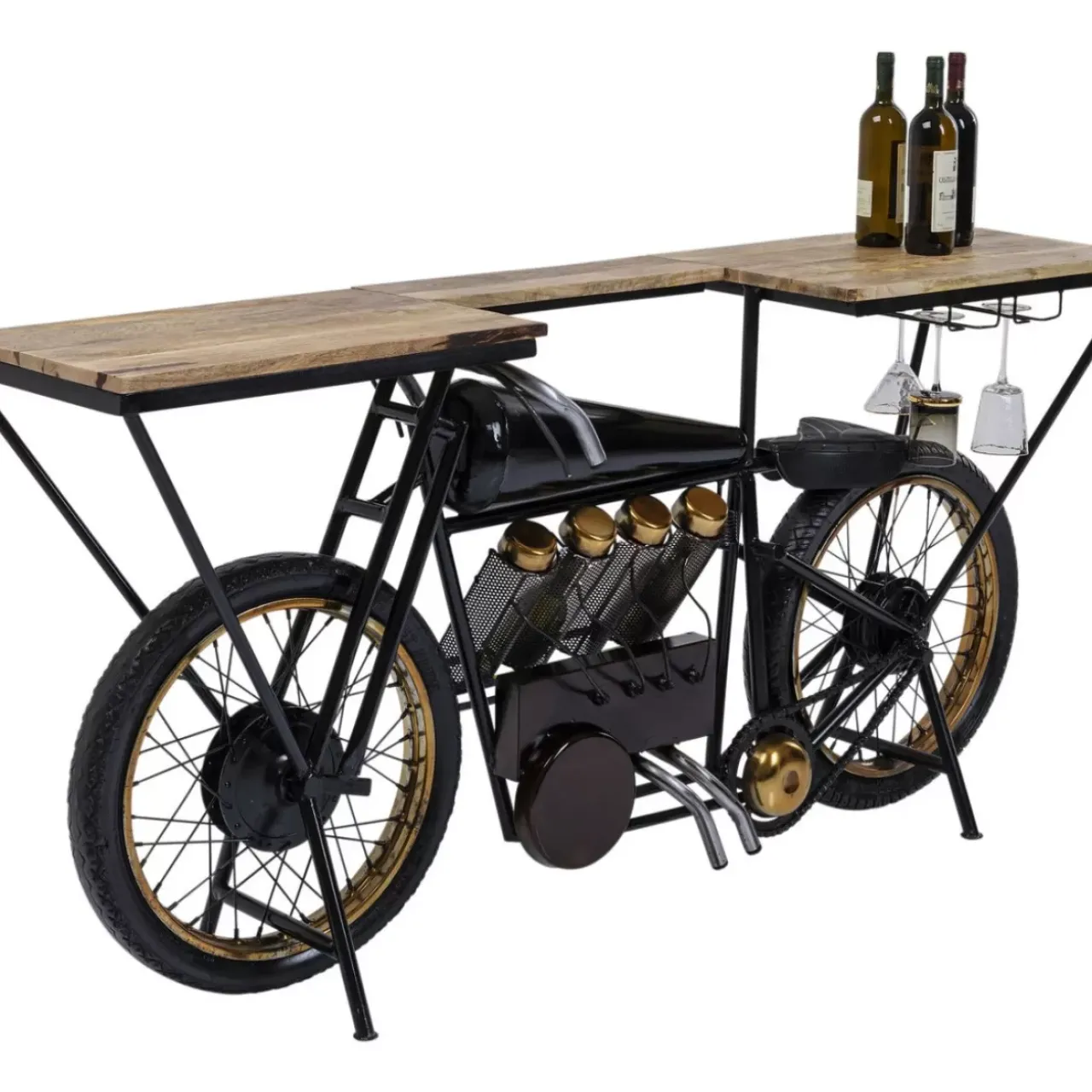 Kommoden & Sideboards|KARE Design Konsole Motorbike Schwarz